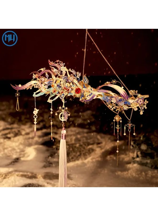 Xianhuang 3D Metal Puzzle Model Handmade DIY Gift Hanfu Accessory Red Metal Craft - Image 2